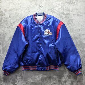 Vintage New England Patriots Jacket Mens Large Blue Red NFL Football Starter 90s